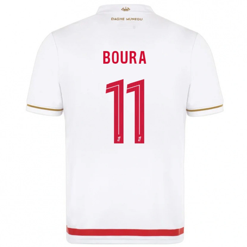 Danxen Dámské Amal Boura #11 Červená Bílá Domů Hráčské Dresy 2025/26 Dres