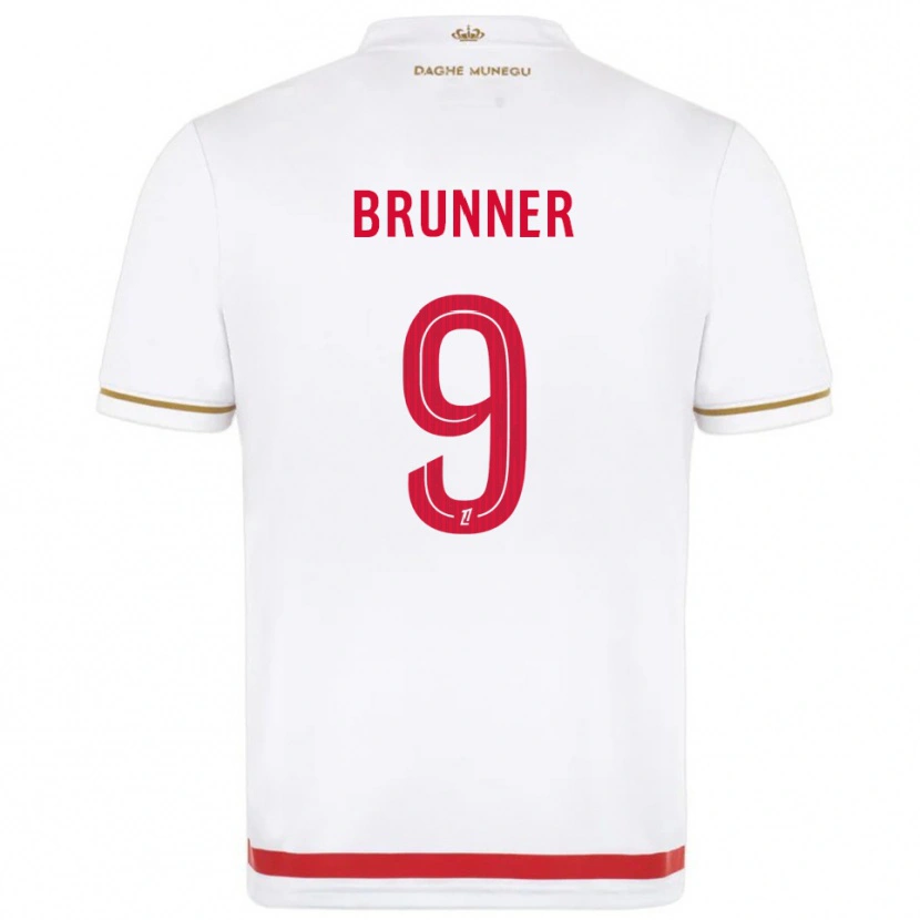 Danxen Dámské Paris Brunner #9 Červená Bílá Domů Hráčské Dresy 2025/26 Dres