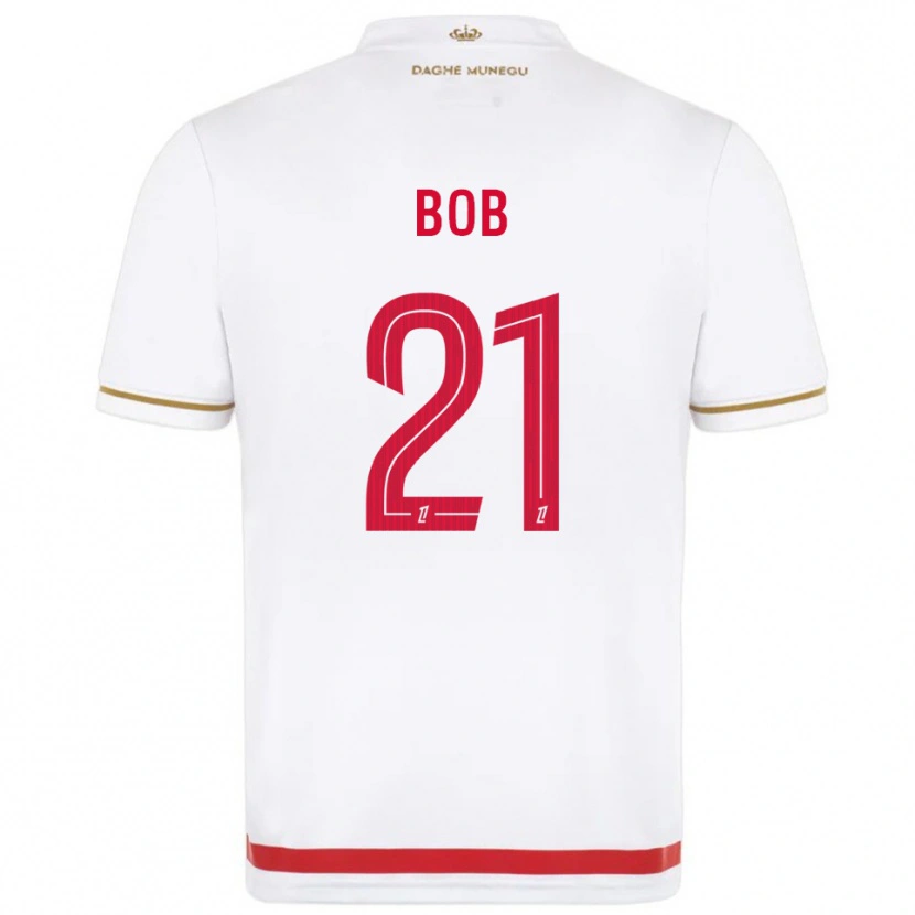 Danxen Dámské Mohamed Bob #21 Červená Bílá Domů Hráčské Dresy 2025/26 Dres