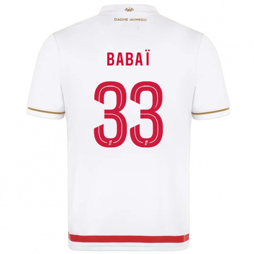 Danxen Dámské Nazim Babaï #33 Červená Bílá Domů Hráčské Dresy 2025/26 Dres