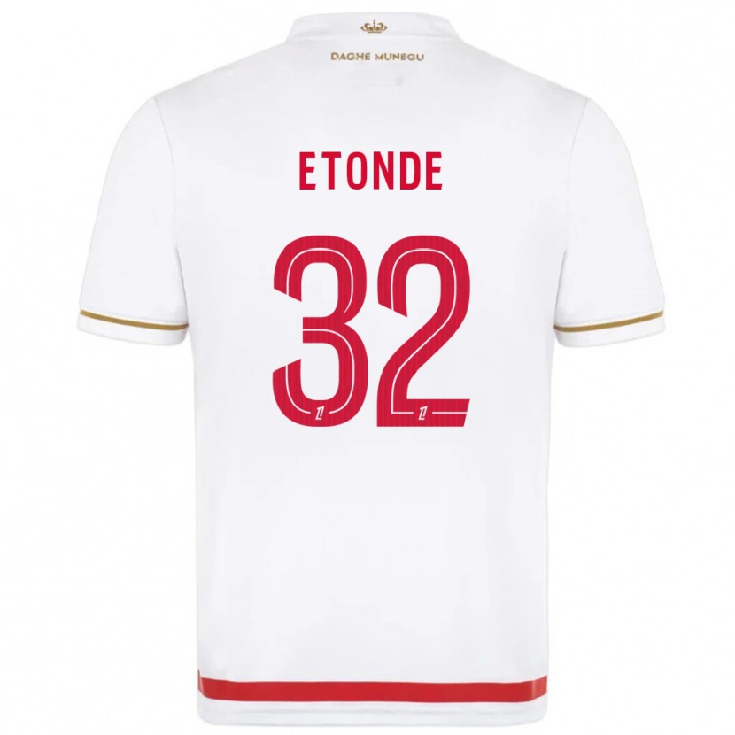 Danxen Dámské Romaric Etonde #32 Červená Bílá Domů Hráčské Dresy 2025/26 Dres