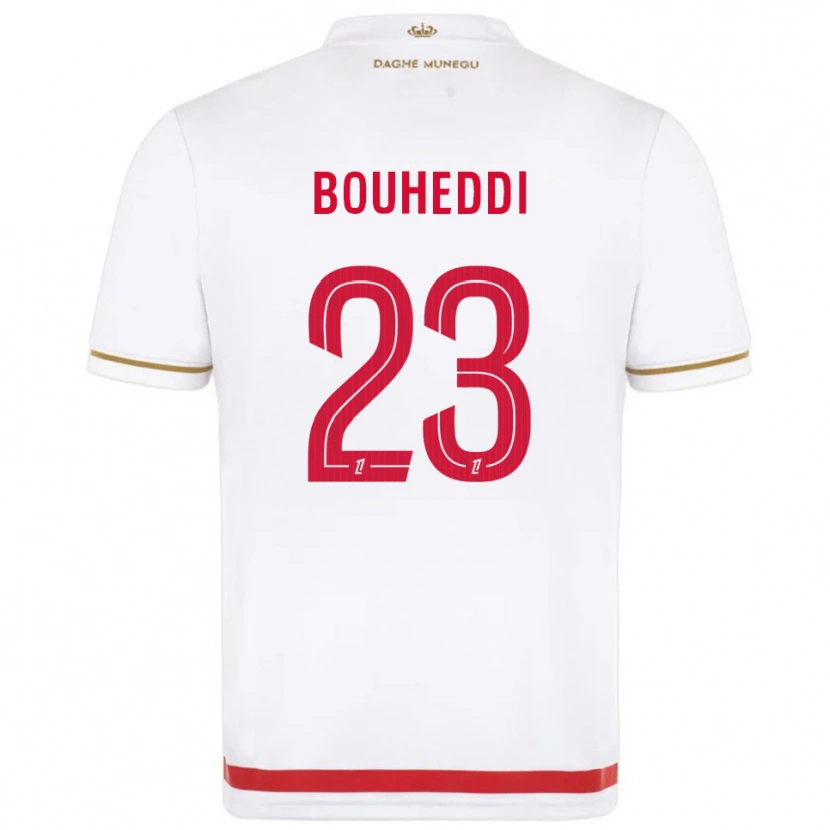Danxen Dámské Akim Bouheddi #23 Červená Bílá Domů Hráčské Dresy 2025/26 Dres