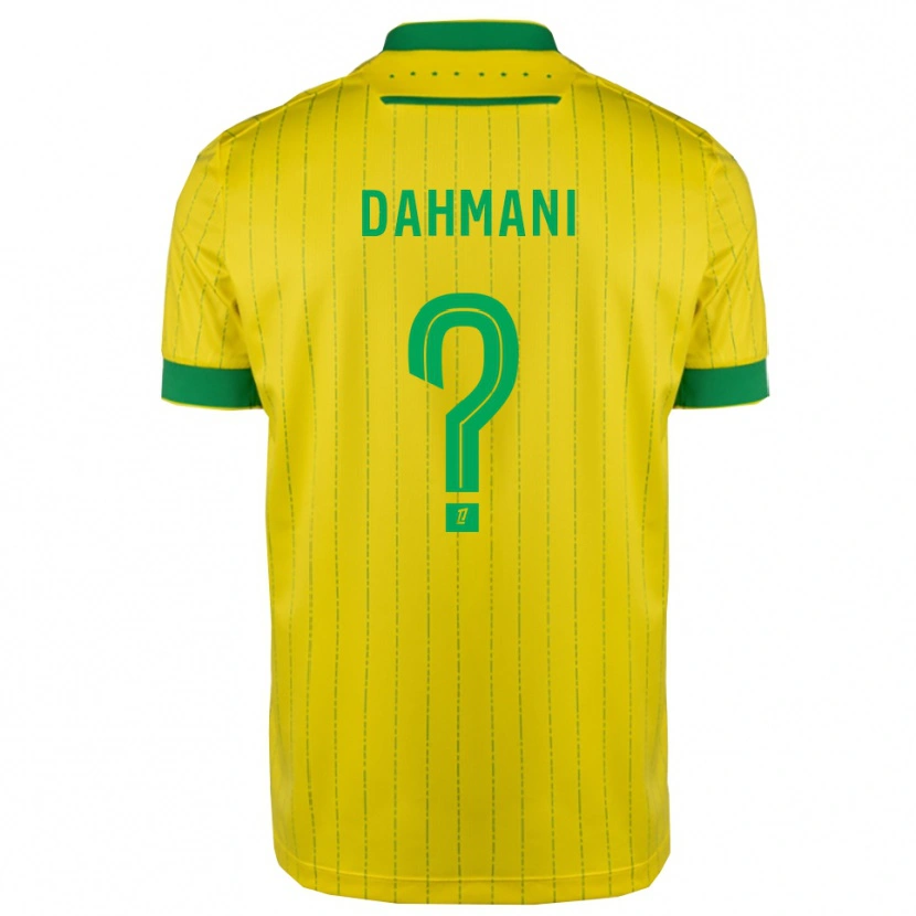 Danxen Dámské Waël Dahmani #0 Žlutá Zelená Domů Hráčské Dresy 2025/26 Dres