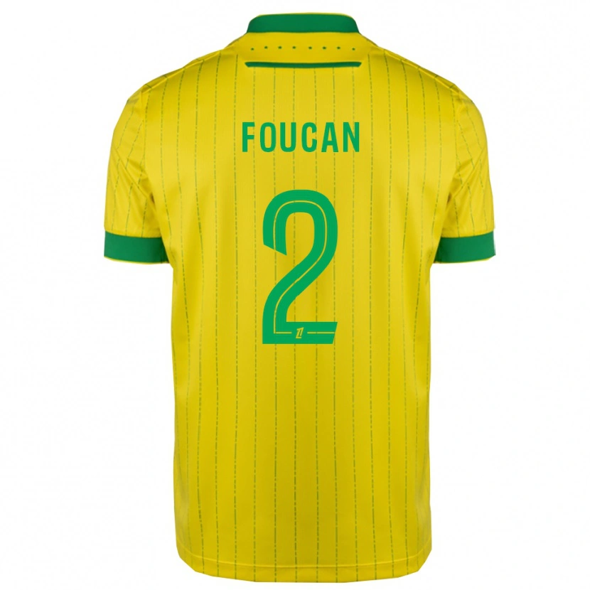 Danxen Dámské Jalen Foucan #2 Žlutá Zelená Domů Hráčské Dresy 2025/26 Dres