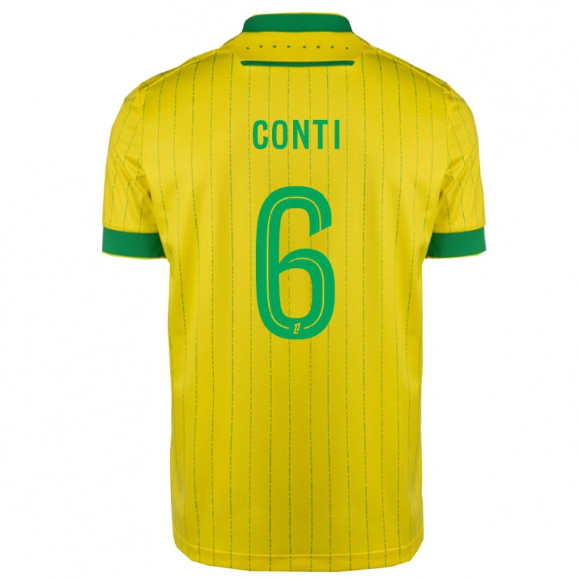 Danxen Dámské Alexandre Conti #6 Žlutá Zelená Domů Hráčské Dresy 2025/26 Dres