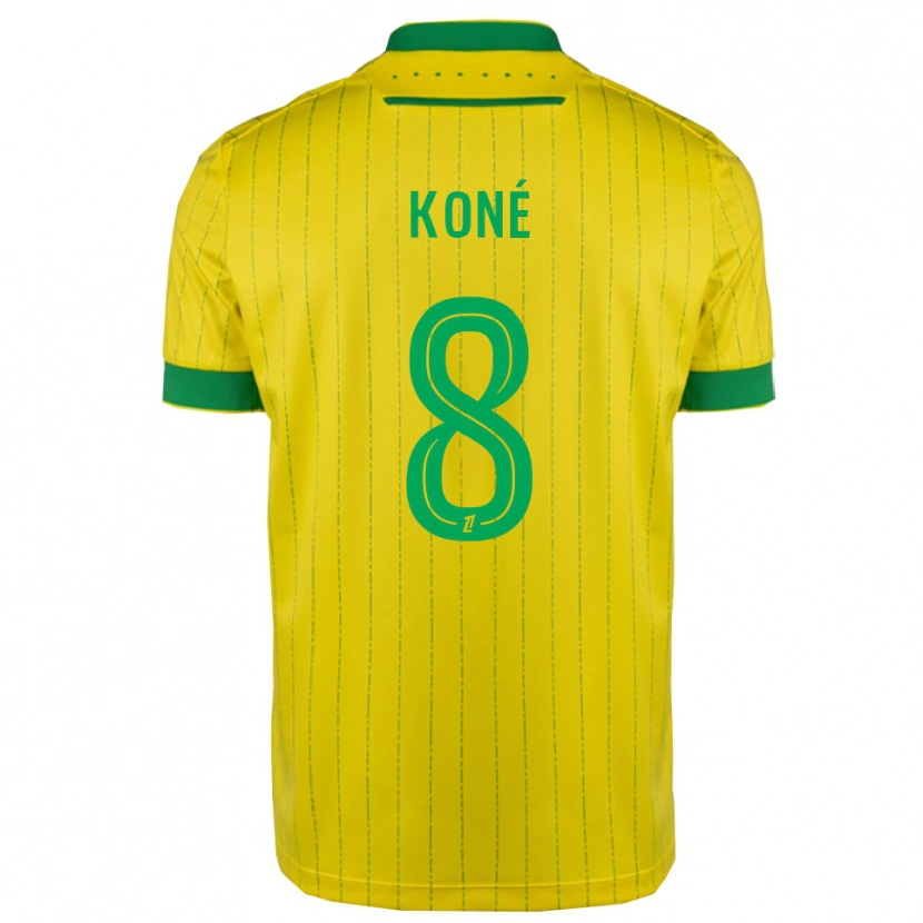 Danxen Dámské Kassoum Koné #8 Žlutá Zelená Domů Hráčské Dresy 2025/26 Dres