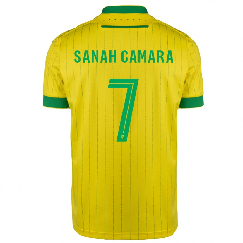 Danxen Dámské Sanah Camara #7 Žlutá Zelená Domů Hráčské Dresy 2025/26 Dres