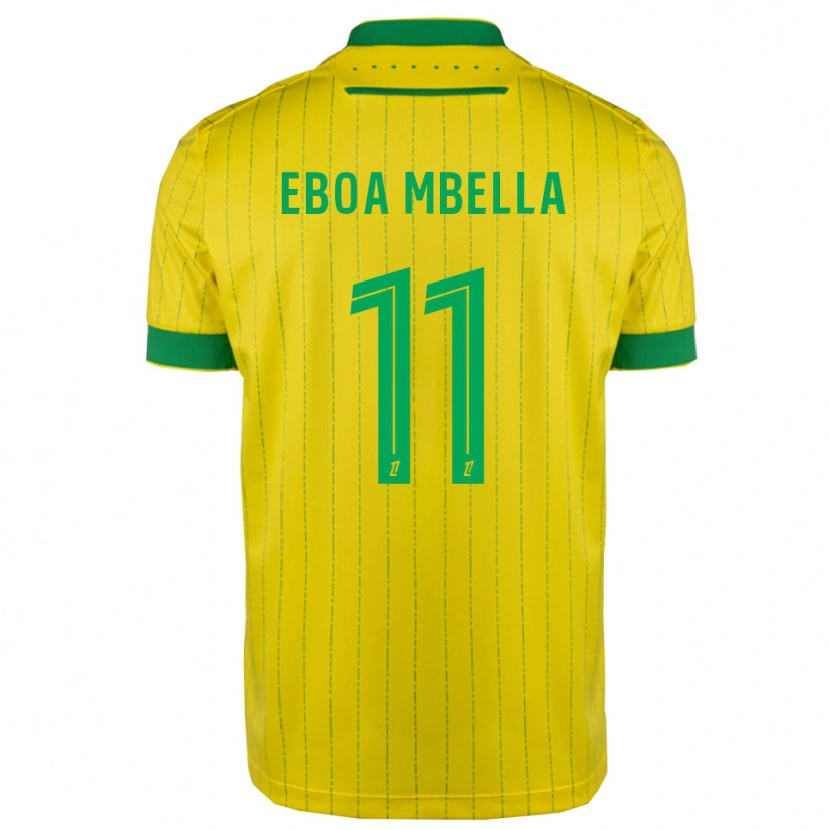 Danxen Dámské Eden Eboa Mbella #11 Žlutá Zelená Domů Hráčské Dresy 2025/26 Dres