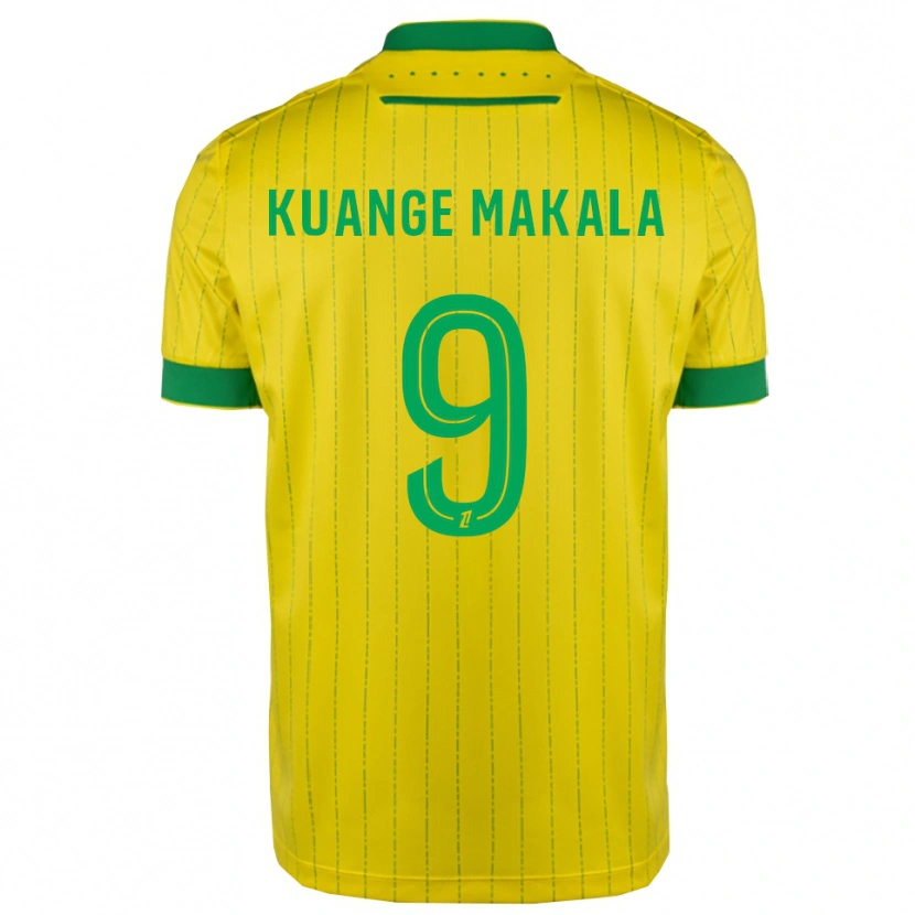 Danxen Dámské Jordi Kuange Makala #9 Žlutá Zelená Domů Hráčské Dresy 2025/26 Dres