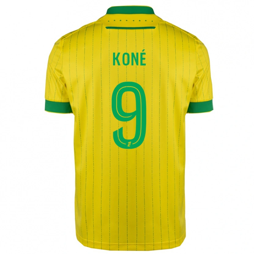 Danxen Dámské Junior Koné #9 Žlutá Zelená Domů Hráčské Dresy 2025/26 Dres