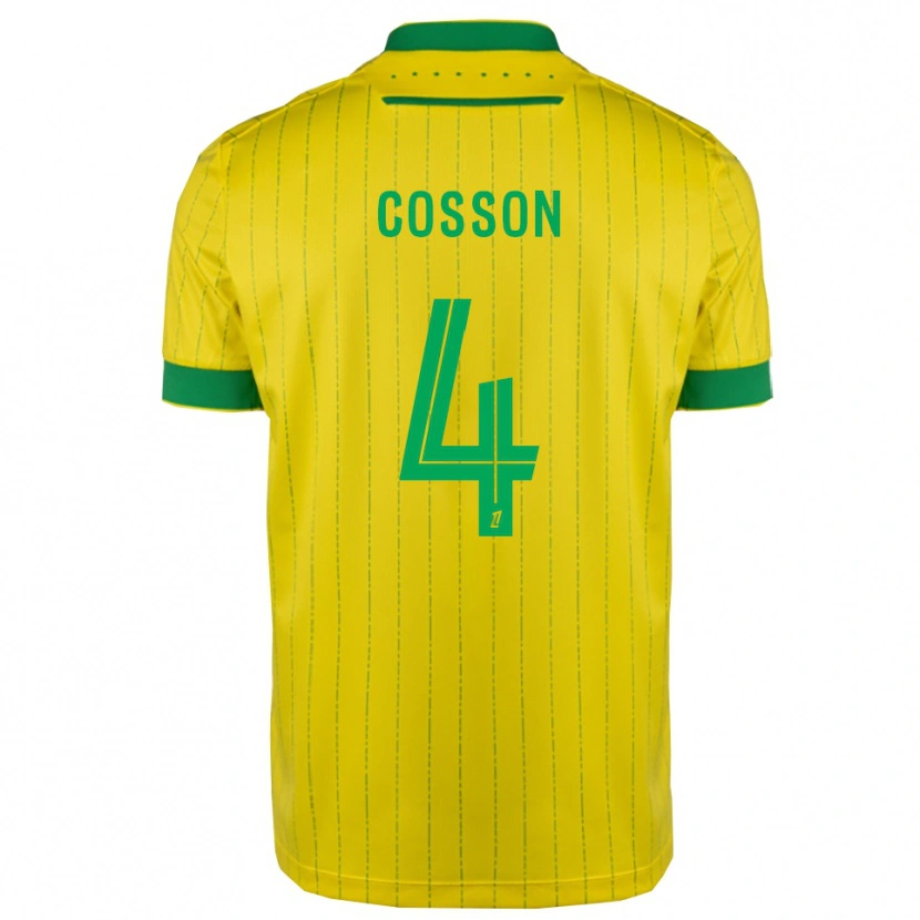 Danxen Dámské Maureen Cosson #4 Žlutá Zelená Domů Hráčské Dresy 2025/26 Dres