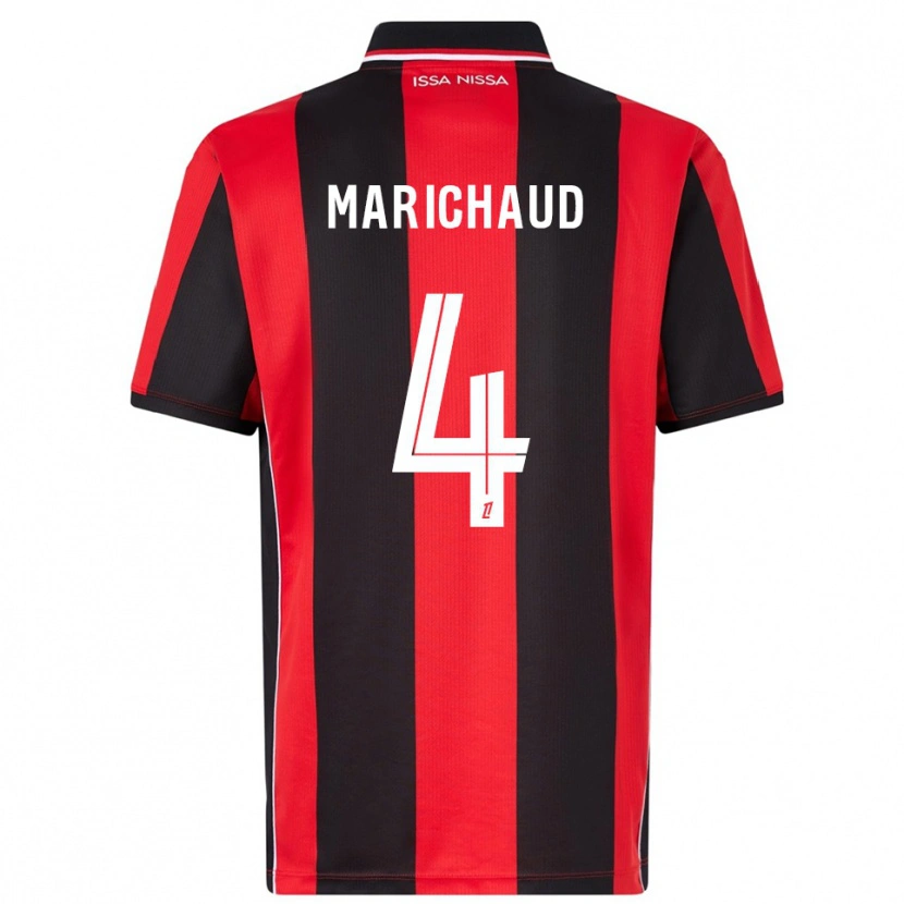 Danxen Dámské Julie Marichaud #4 Červená Černá Domů Hráčské Dresy 2025/26 Dres