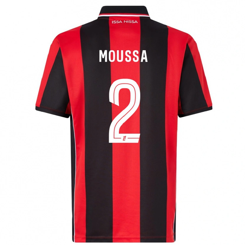 Danxen Dámské Mounir Moussa #2 Červená Černá Domů Hráčské Dresy 2025/26 Dres