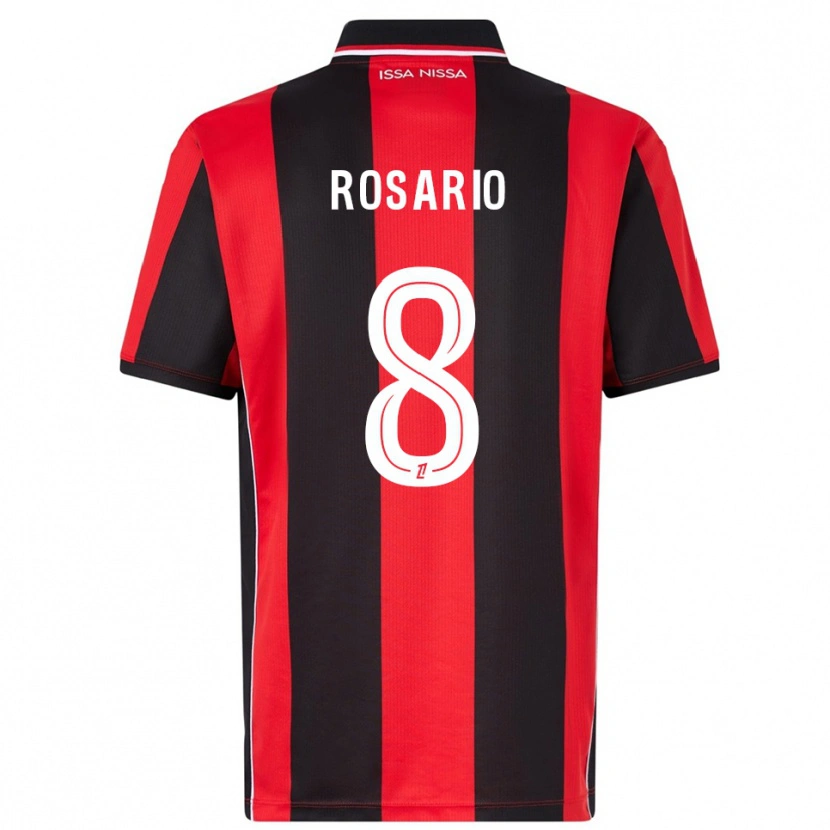 Danxen Dámské Pablo Rosario #8 Červená Černá Domů Hráčské Dresy 2025/26 Dres