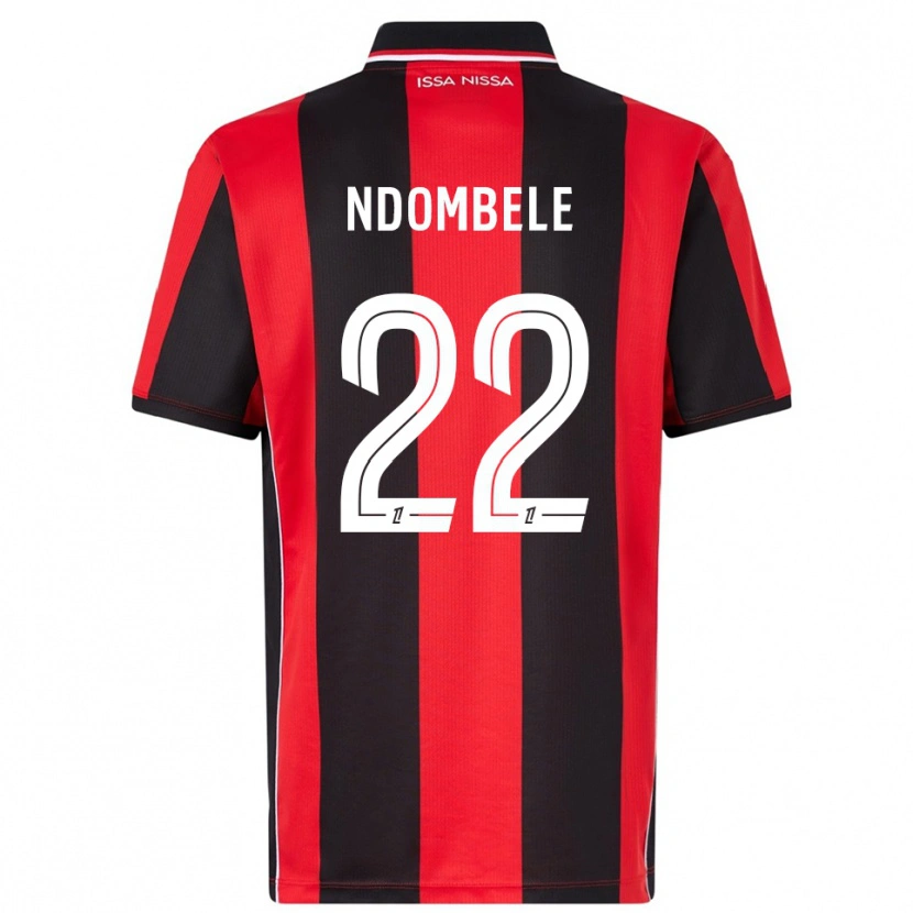 Danxen Dámské Tanguy Ndombélé #22 Červená Černá Domů Hráčské Dresy 2025/26 Dres