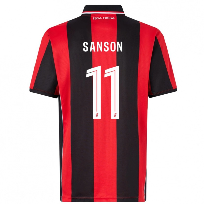 Danxen Dámské Morgan Sanson #11 Červená Černá Domů Hráčské Dresy 2025/26 Dres