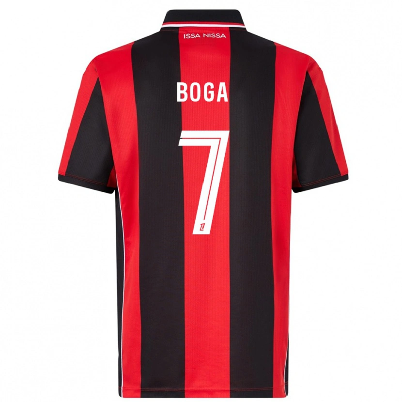 Danxen Dámské Jérémie Boga #7 Červená Černá Domů Hráčské Dresy 2025/26 Dres