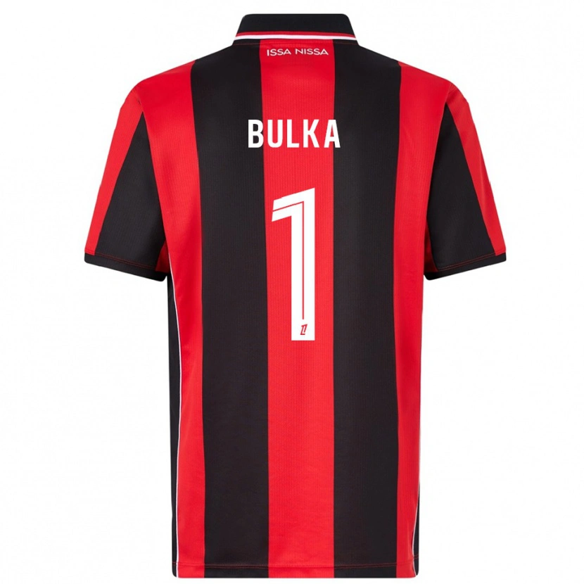 Danxen Dámské Marcin Bulka #1 Červená Černá Domů Hráčské Dresy 2025/26 Dres