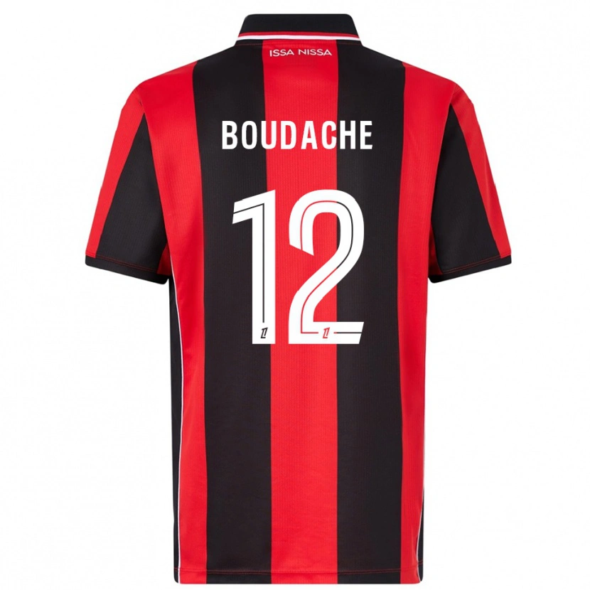 Danxen Dámské Kaïl Boudache #12 Červená Černá Domů Hráčské Dresy 2025/26 Dres