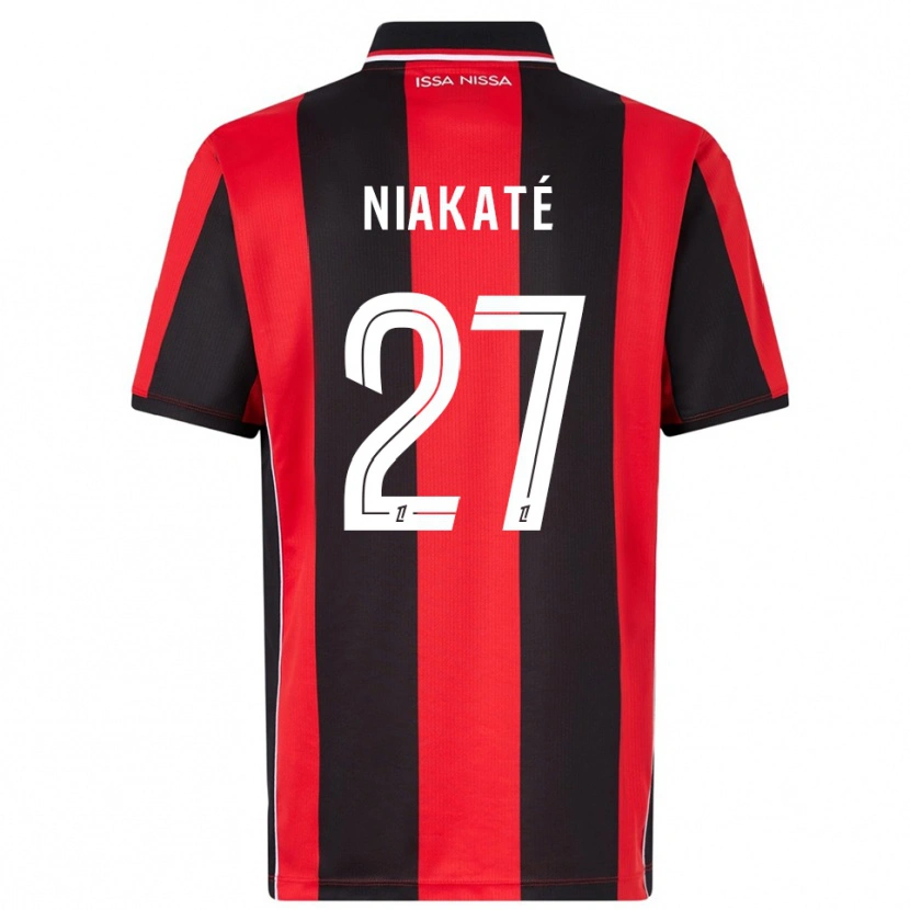 Danxen Dámské Yakaré Niakaté #27 Červená Černá Domů Hráčské Dresy 2025/26 Dres