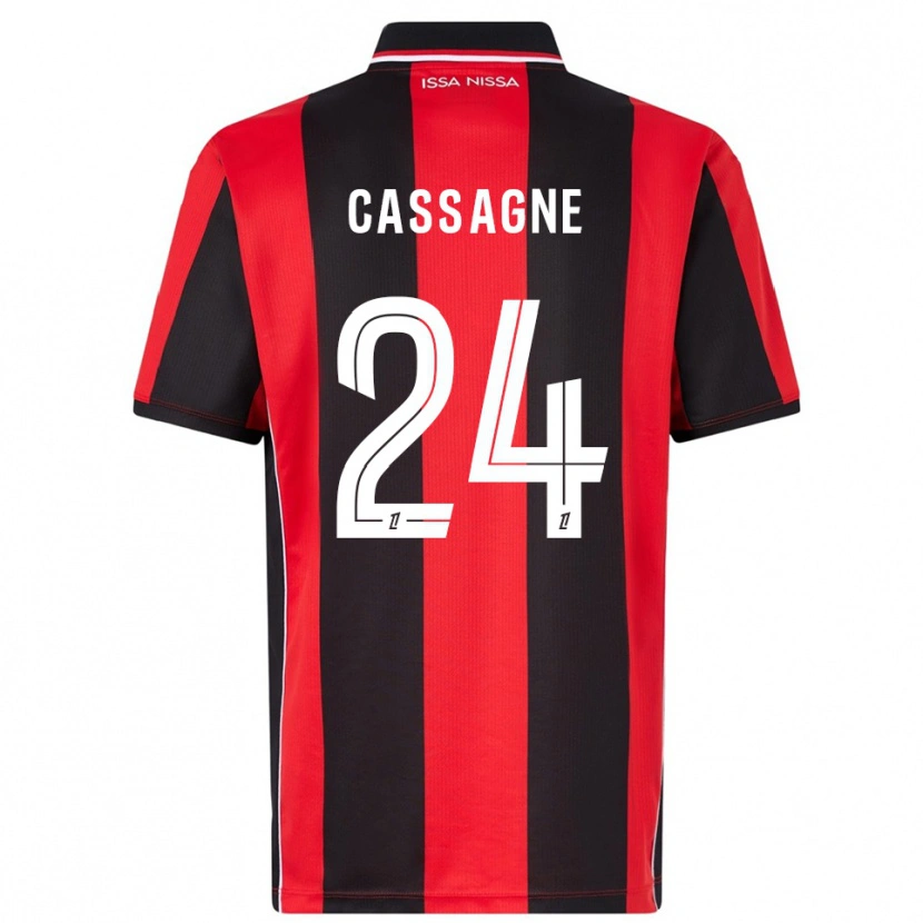 Danxen Dámské Léa Cassagne #24 Červená Černá Domů Hráčské Dresy 2025/26 Dres