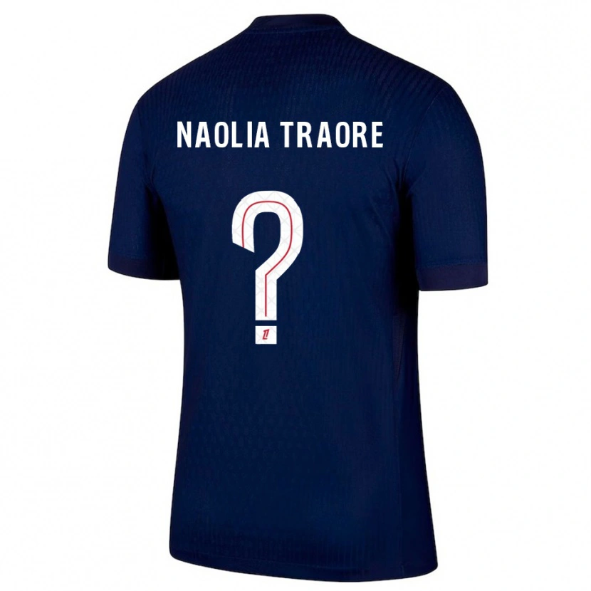 Danxen Dámské Naolia Traore #0 Tmavě Modrá Červená Domů Hráčské Dresy 2025/26 Dres