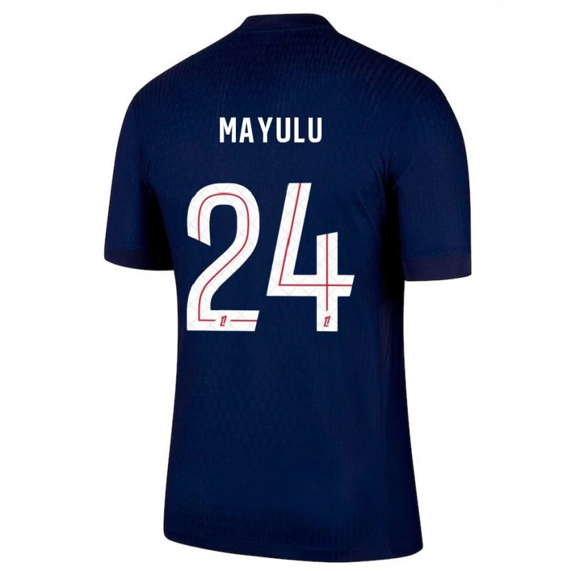 Danxen Dámské Senny Mayulu #24 Tmavě Modrá Červená Domů Hráčské Dresy 2025/26 Dres