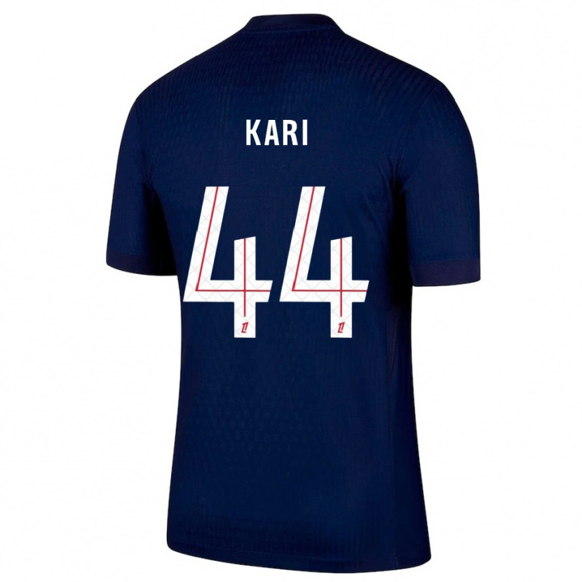 Danxen Dámské Ayman Kari #44 Tmavě Modrá Červená Domů Hráčské Dresy 2025/26 Dres