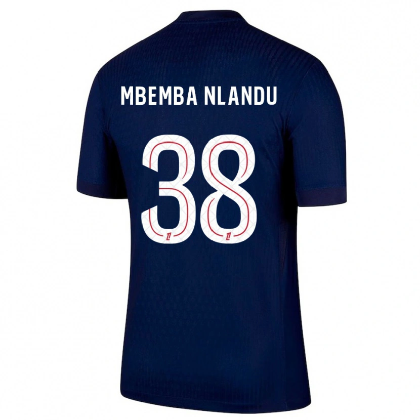 Danxen Dámské Emmanuel Mbemba #38 Tmavě Modrá Červená Domů Hráčské Dresy 2025/26 Dres