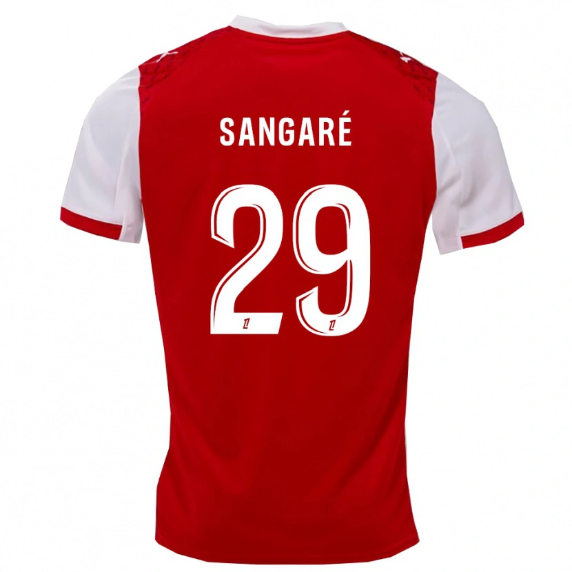 Danxen Dámské Hawa Sangaré #29 Červená Bílá Domů Hráčské Dresy 2025/26 Dres