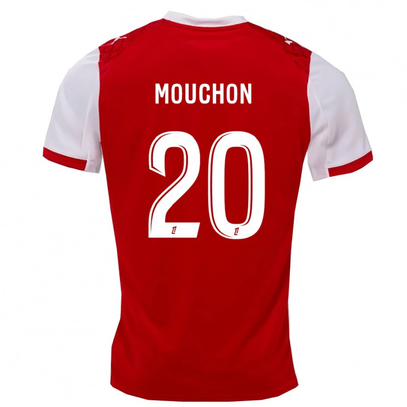 Danxen Dámské Noemie Mouchon #20 Červená Bílá Domů Hráčské Dresy 2025/26 Dres