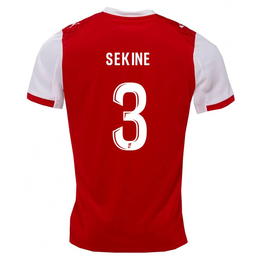 Danxen Dámské Hiroki Sekine #3 Červená Bílá Domů Hráčské Dresy 2025/26 Dres