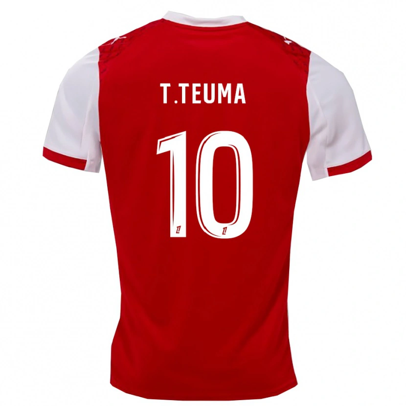Danxen Dámské Teddy Teuma #10 Červená Bílá Domů Hráčské Dresy 2025/26 Dres