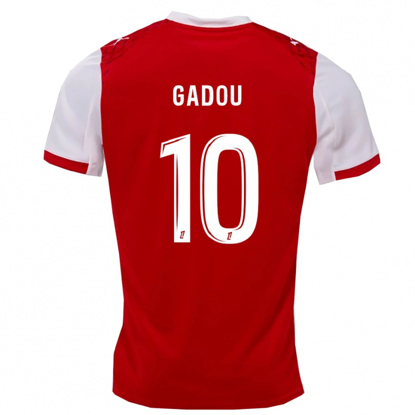 Danxen Dámské Arone Gadou #10 Červená Bílá Domů Hráčské Dresy 2025/26 Dres