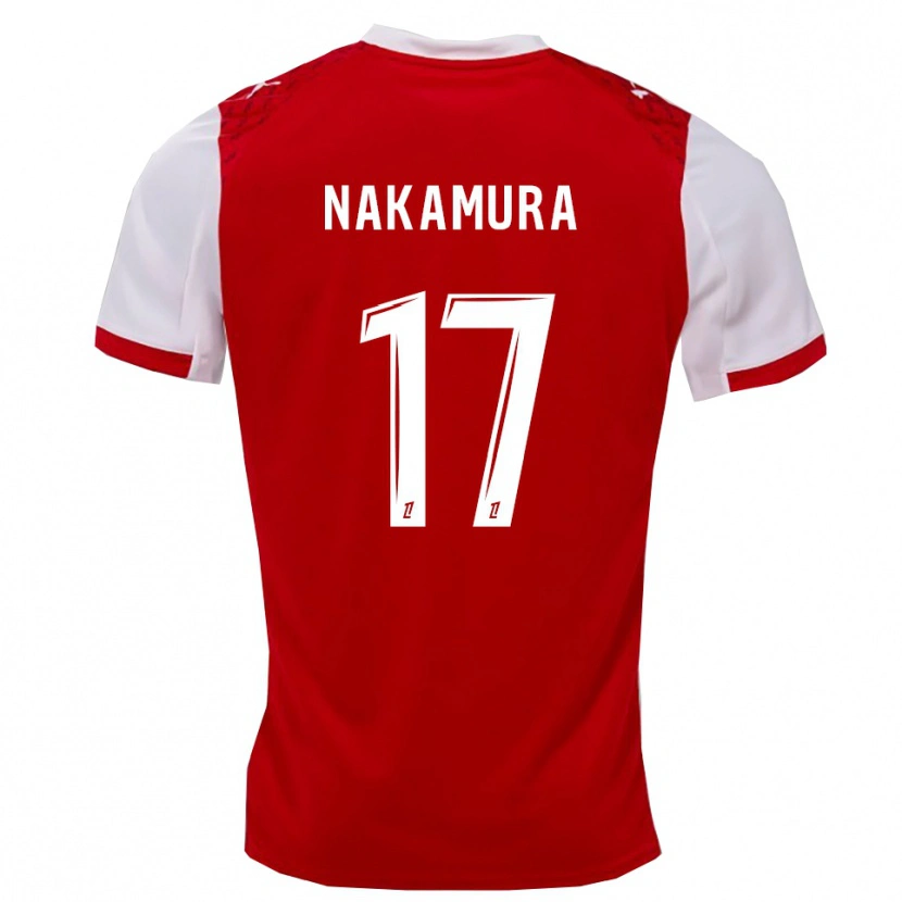 Danxen Dámské Keito Nakamura #17 Červená Bílá Domů Hráčské Dresy 2025/26 Dres