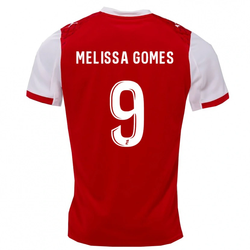 Danxen Dámské Melissa Ferreira Gomes #9 Červená Bílá Domů Hráčské Dresy 2025/26 Dres