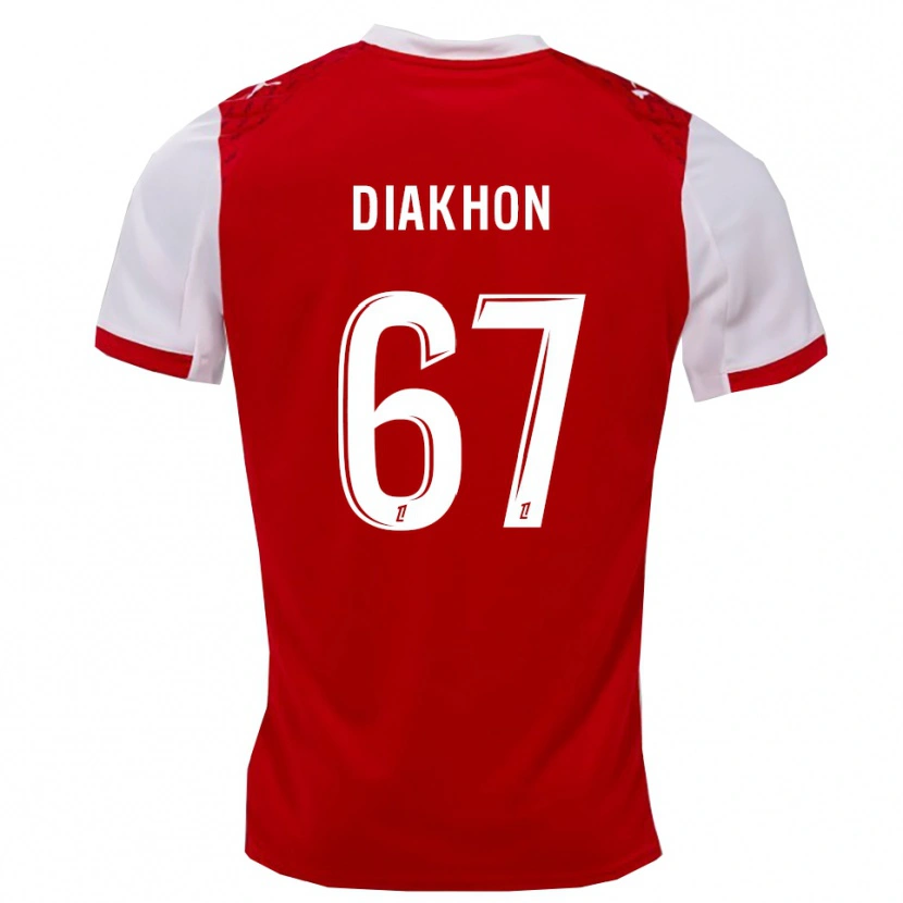 Danxen Dámské Mamadou Diakhon #67 Červená Bílá Domů Hráčské Dresy 2025/26 Dres