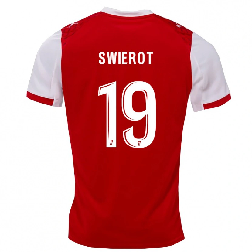 Danxen Dámské Julie Swierot #19 Červená Bílá Domů Hráčské Dresy 2025/26 Dres