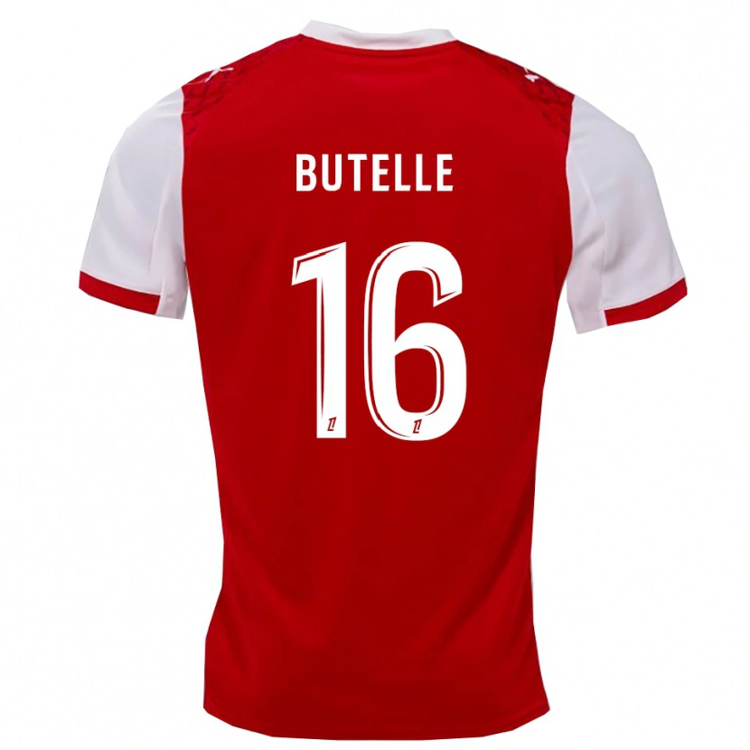 Danxen Dámské Ludovic Butelle #16 Červená Bílá Domů Hráčské Dresy 2025/26 Dres