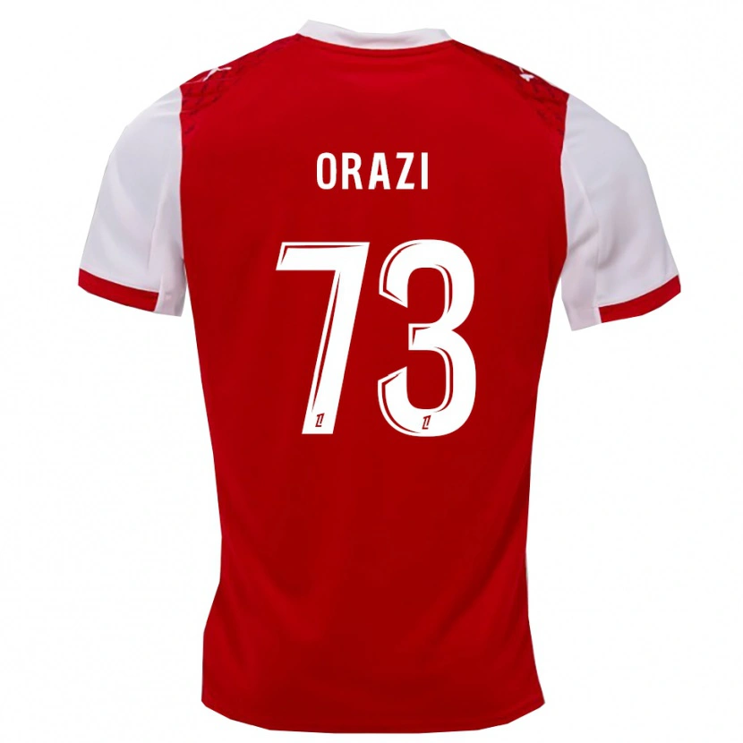 Danxen Dámské Ike Orazi #73 Červená Bílá Domů Hráčské Dresy 2025/26 Dres