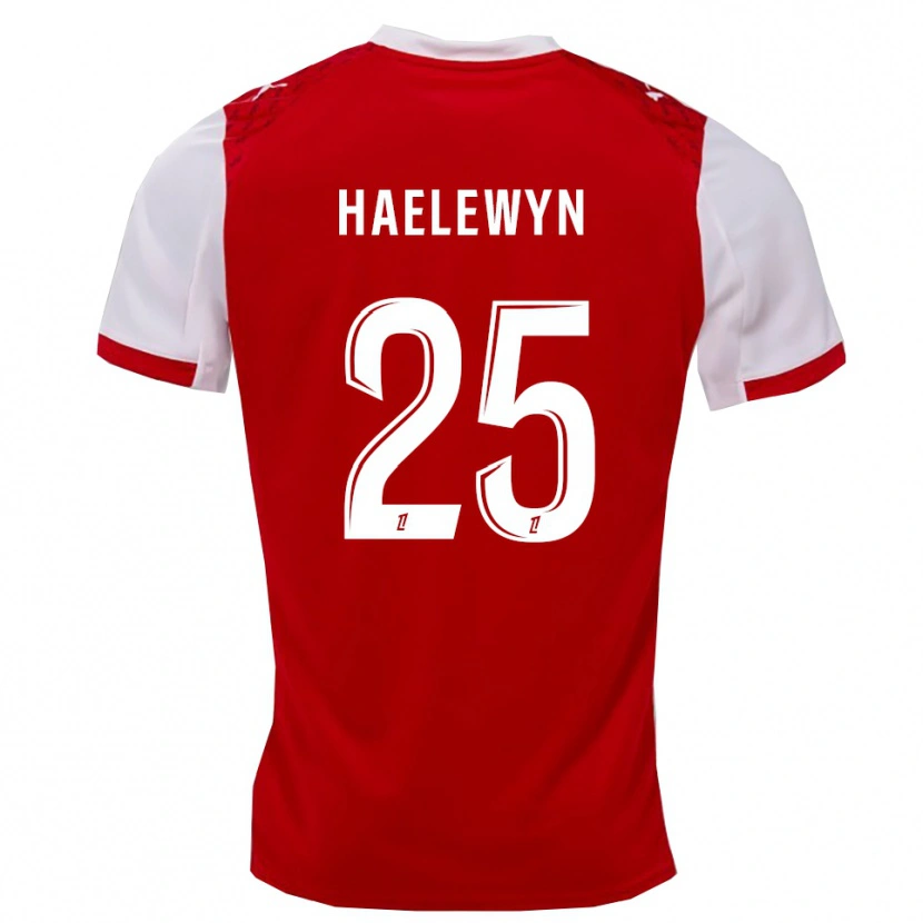 Danxen Dámské Marion Haelewyn #25 Červená Bílá Domů Hráčské Dresy 2025/26 Dres