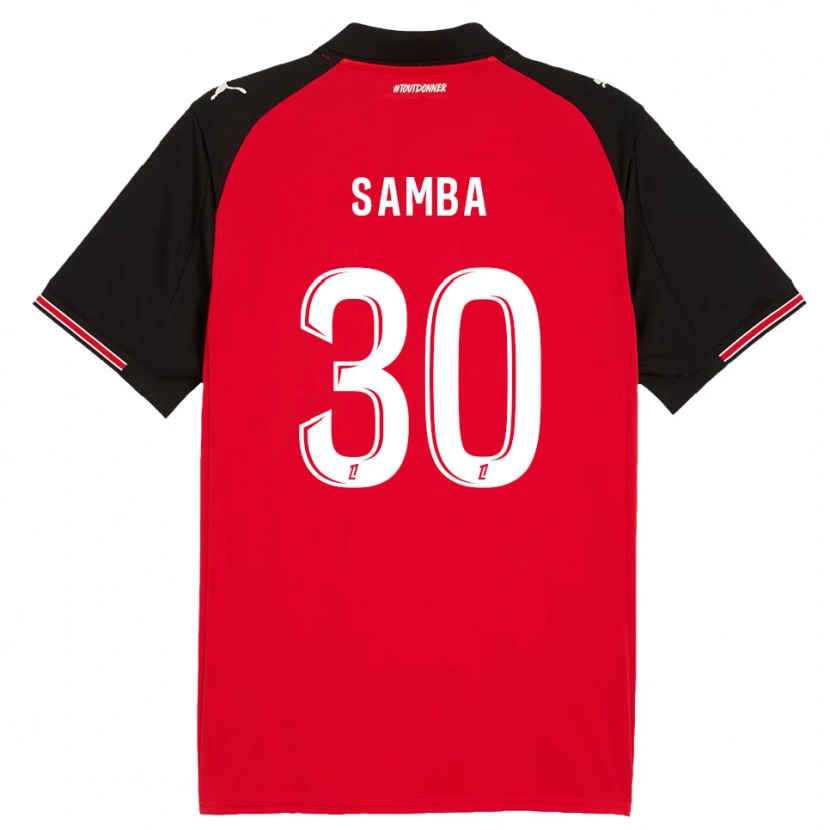 Danxen Dámské Brice Samba #30 Červená Černá Domů Hráčské Dresy 2025/26 Dres