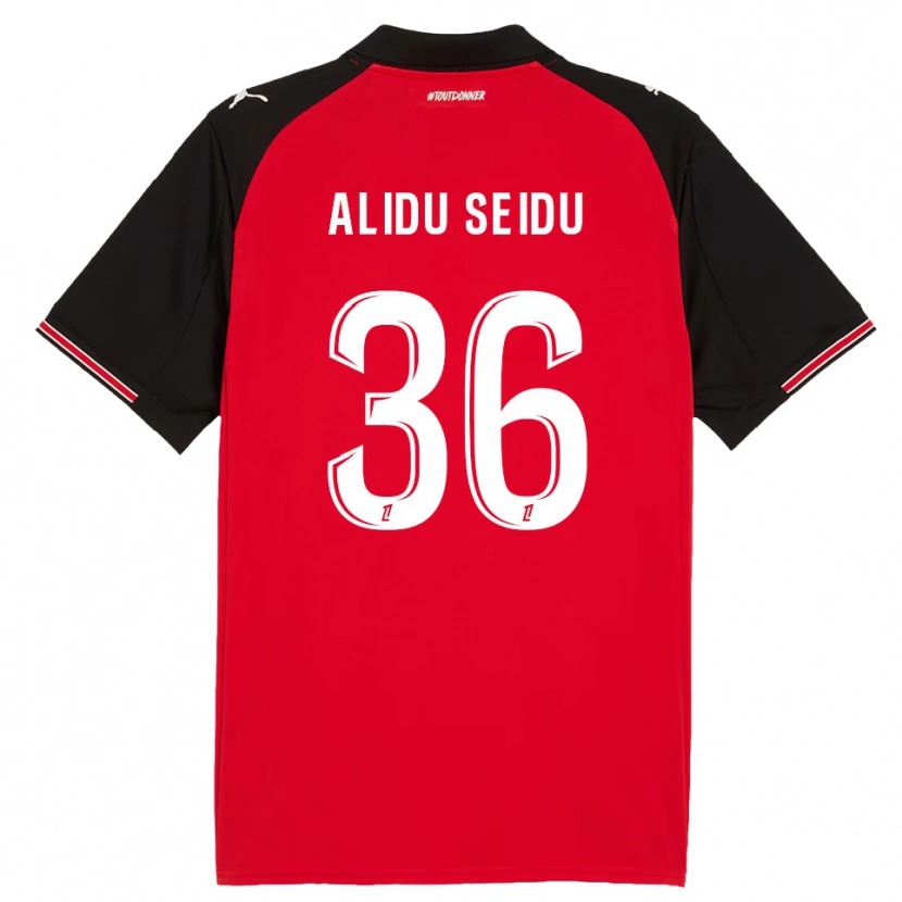 Danxen Dámské Alidu Seidu #36 Červená Černá Domů Hráčské Dresy 2025/26 Dres