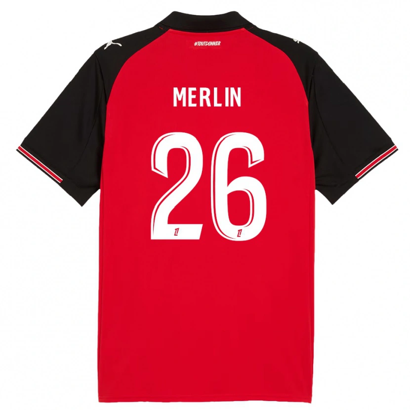 Danxen Dámské Quentin Merlin #26 Červená Černá Domů Hráčské Dresy 2025/26 Dres