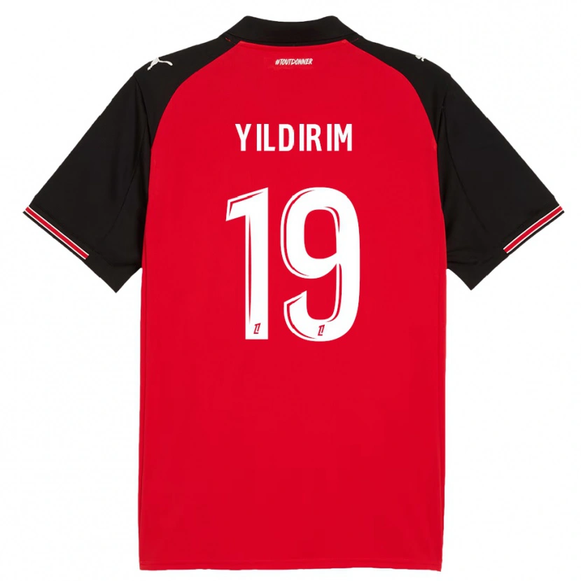 Danxen Dámské Bertuğ Yıldırım #19 Červená Černá Domů Hráčské Dresy 2025/26 Dres
