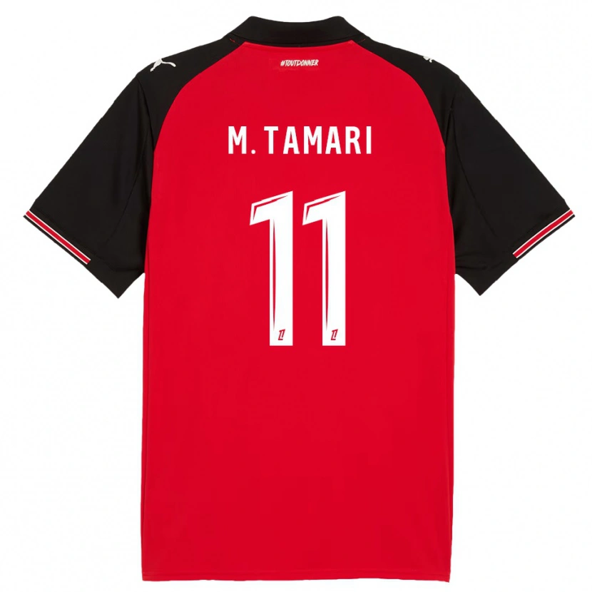 Danxen Dámské Mousa Tamari #11 Červená Černá Domů Hráčské Dresy 2025/26 Dres