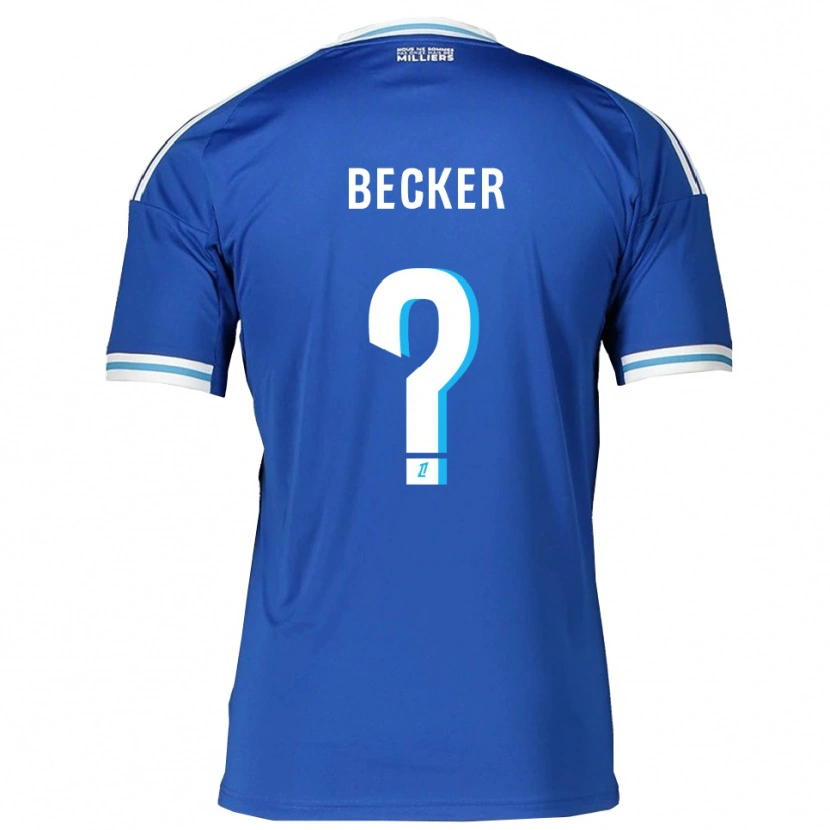 Danxen Dámské Yoann Becker #0 Modrá Bílá Domů Hráčské Dresy 2025/26 Dres