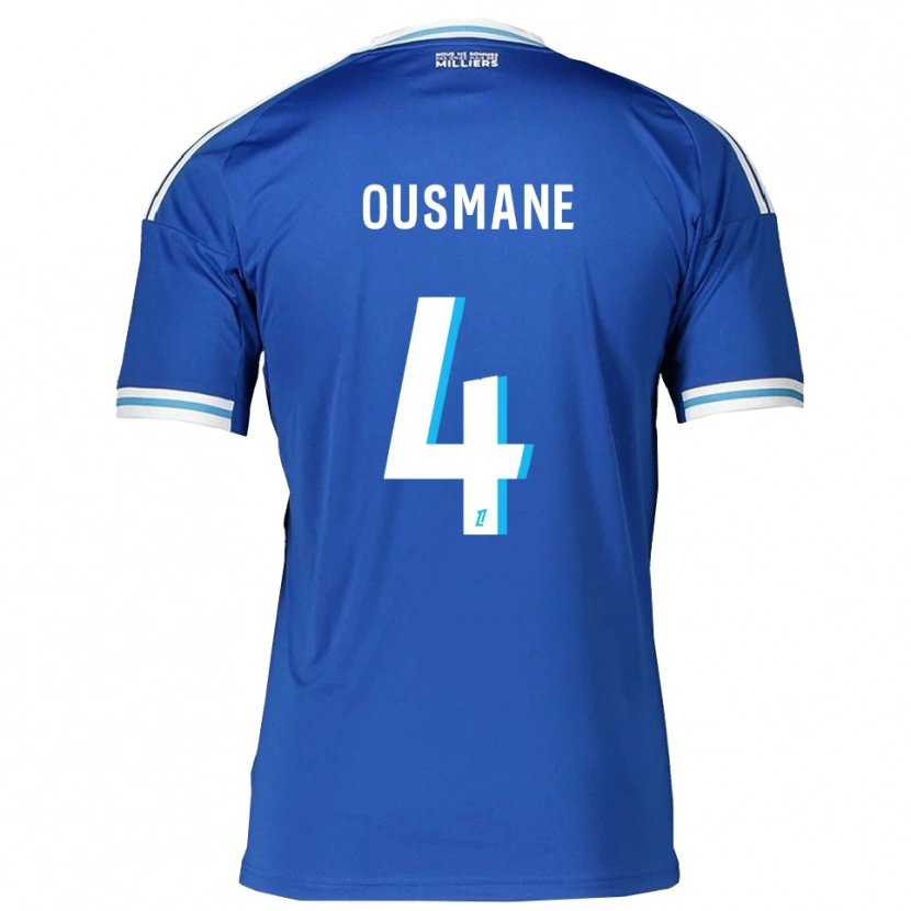 Danxen Dámské Abdoulaye Ousmane #4 Modrá Bílá Domů Hráčské Dresy 2025/26 Dres