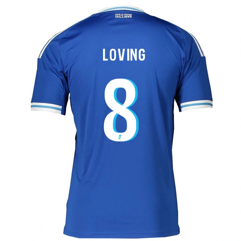 Danxen Dámské Emma Loving #8 Modrá Bílá Domů Hráčské Dresy 2025/26 Dres
