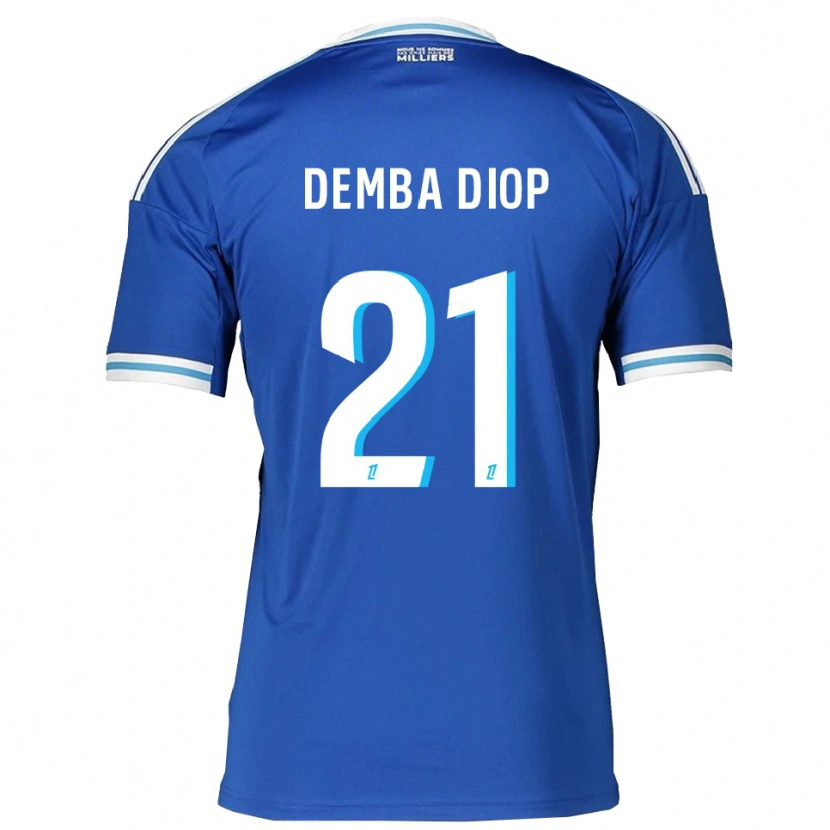 Danxen Dámské Pape Demba Diop #21 Modrá Bílá Domů Hráčské Dresy 2025/26 Dres
